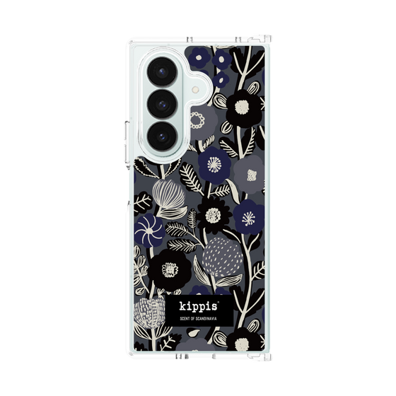 クリアケース［ kippis® - Ihmekasvi 不思議な植物 - ネイビー ］