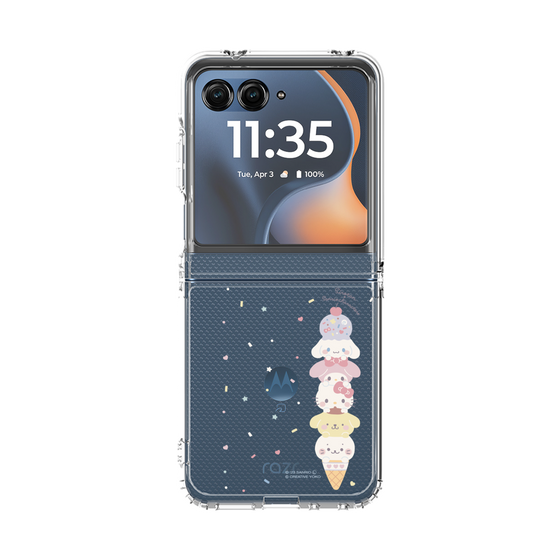 クリアケース［ しろたん×サンリオキャラクターズ - アイスだいすき ］