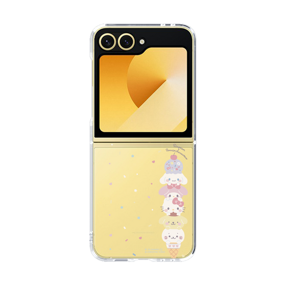 クリアケース［ しろたん×サンリオキャラクターズ - アイスだいすき ］
