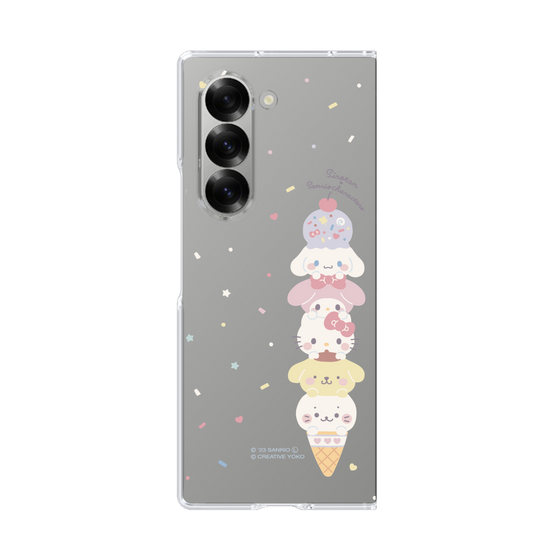 クリアケース［ しろたん×サンリオキャラクターズ - アイスだいすき ］