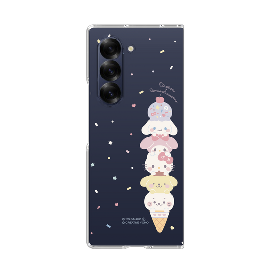 クリアケース［ しろたん×サンリオキャラクターズ - アイスだいすき ］