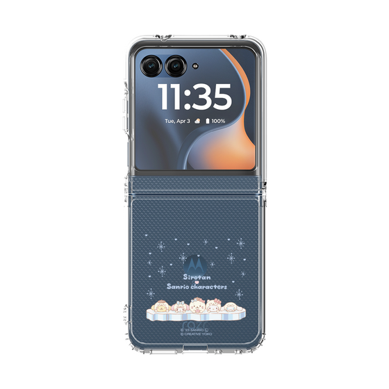 クリアケース［ しろたん×サンリオキャラクターズ - 氷の国 ］