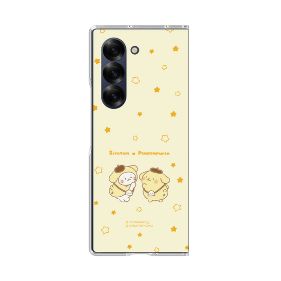 クリアケース［ しろたん×サンリオキャラクターズ - しろたんとポムポムプリン ］