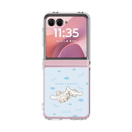 クリアケース［ しろたん×サンリオキャラクターズ - しろたんとシナモロール ］