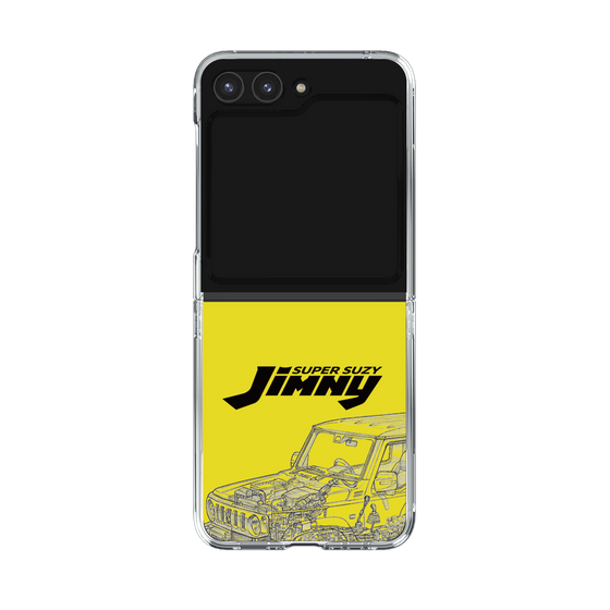 クリアケース［ Jimny SUPER SUZY - Jimny Line drawing - Yellow ］
