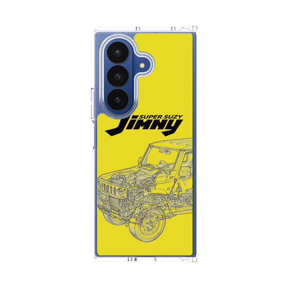 クリアケース［ Jimny SUPER SUZY - Jimny Line drawing - Yellow ］