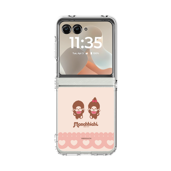 クリアケース［ モンチッチ - ハートレース ］