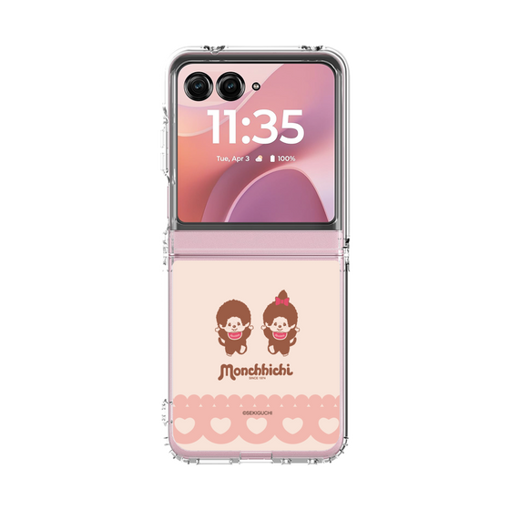 クリアケース［ モンチッチ - ハートレース ］