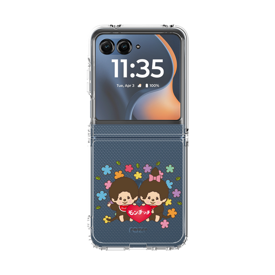 クリアケース［ モンチッチ - フラワー ］
