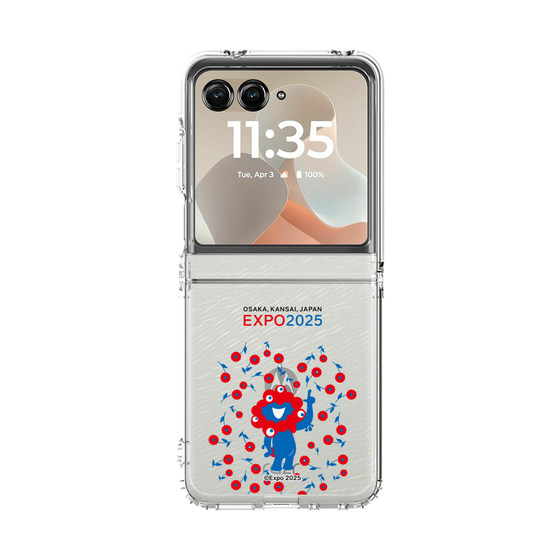 クリアケース［ Expo2025 大阪・関西万博 - お花とミャクミャク ］