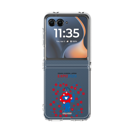 クリアケース［ Expo2025 大阪・関西万博 - お花とミャクミャク ］