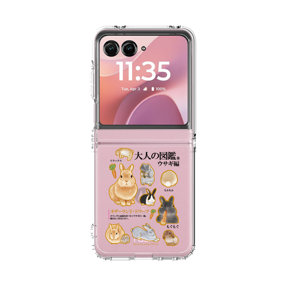 クリアケース［ 大人の図鑑 - ウサギ編 ］