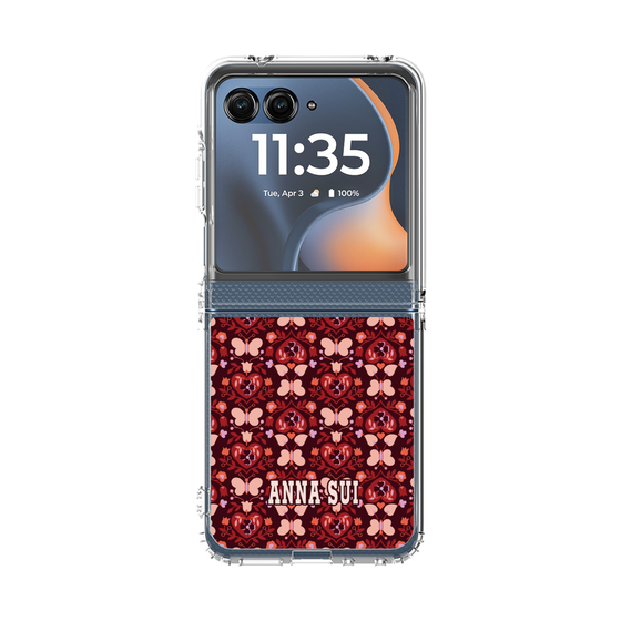 クリアケース［ ANNA SUI - バタフライハーツ - レッド ］