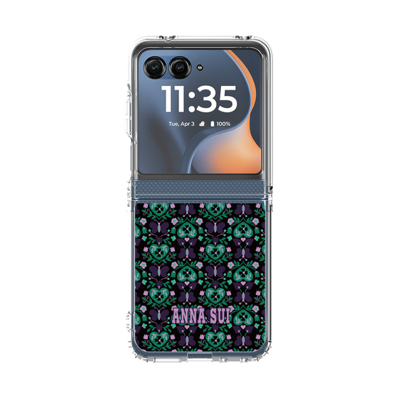 クリアケース［ ANNA SUI - バタフライハーツ - グリーン ］
