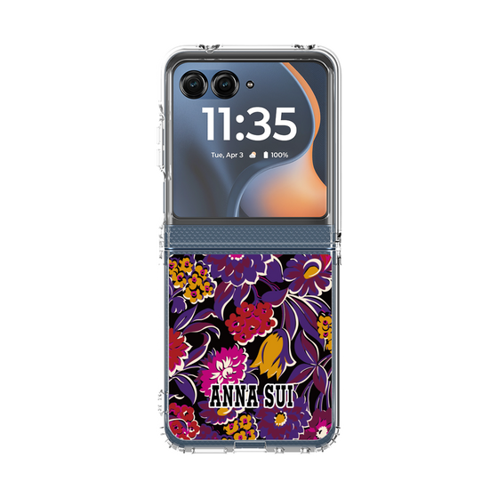 クリアケース［ ANNA SUI - ガーデンフワラー - マゼンタ ］