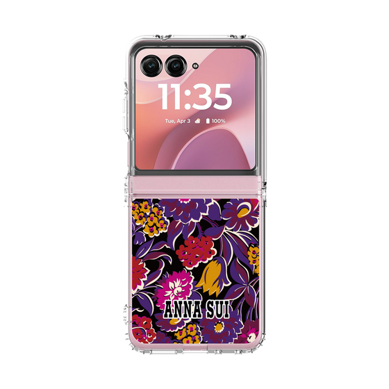 クリアケース［ ANNA SUI - ガーデンフワラー - マゼンタ ］