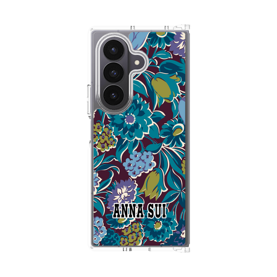 クリアケース［ ANNA SUI - ガーデンフワラー - シアン ］