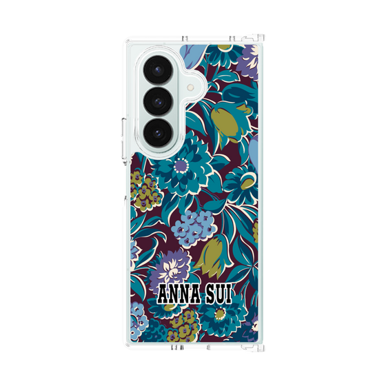 クリアケース［ ANNA SUI - ガーデンフワラー - シアン ］
