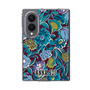 クリアケース［ ANNA SUI - ガーデンフワラー - シアン ］