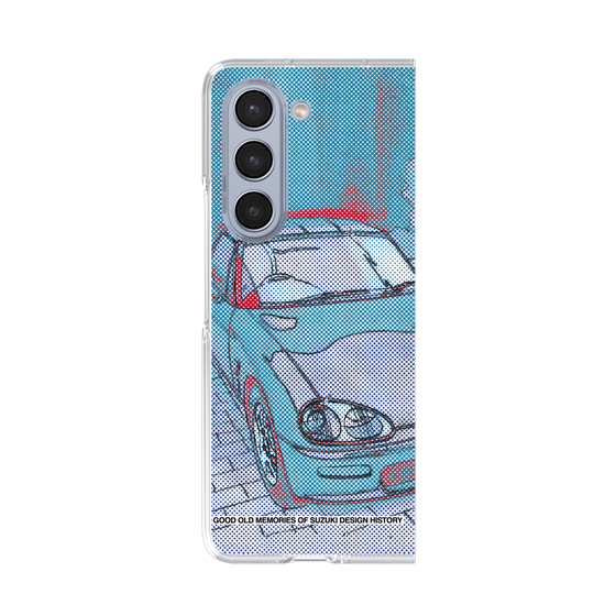 クリアケース［ SUZUKI - CAPPUCCINO Halftone - Blue ］