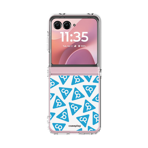 クリアケース［ オリジナル - CASEPLAYロゴマーク - ライトブルー ］