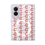 クリアケース［ オリジナル - CASEPLAYイニシャル総柄 - オレンジ ］