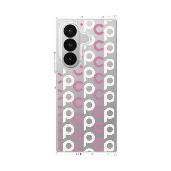 クリアケース［ オリジナル - CASEPLAYイニシャル総柄 - ピンク ］