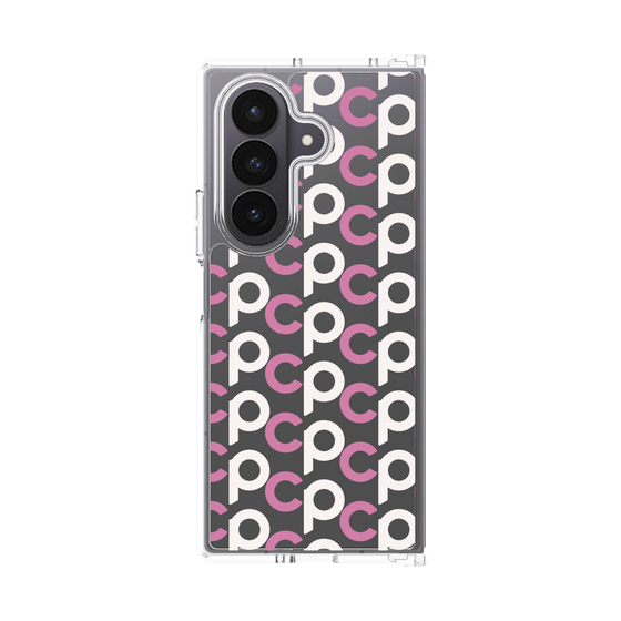 クリアケース［ オリジナル - CASEPLAYイニシャル総柄 - ピンク ］