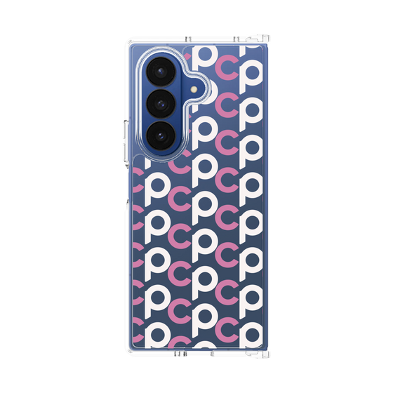 クリアケース［ オリジナル - CASEPLAYイニシャル総柄 - ピンク ］