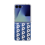 クリアケース［ オリジナル - CASEPLAYイニシャル総柄 - ネイビー ］