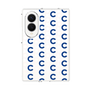 クリアケース［ オリジナル - CASEPLAYイニシャル総柄 - ネイビー ］