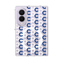 クリアケース［ オリジナル - CASEPLAYイニシャル総柄 - ネイビー ］