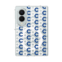 クリアケース［ オリジナル - CASEPLAYイニシャル総柄 - ネイビー ］