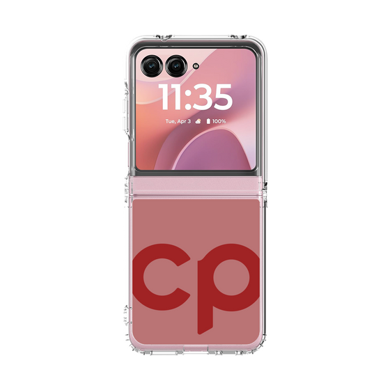 クリアケース［ オリジナル - CASEPLAYイニシャル - レッド ］