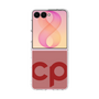 クリアケース［ オリジナル - CASEPLAYイニシャル - レッド ］