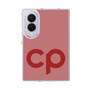 クリアケース［ オリジナル - CASEPLAYイニシャル - レッド ］