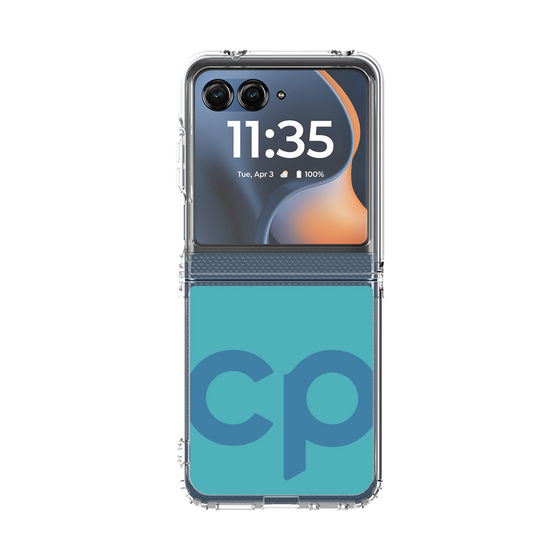 クリアケース［ オリジナル - CASEPLAYイニシャル - ライトブルー ］