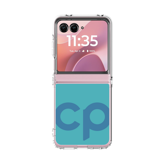 クリアケース［ オリジナル - CASEPLAYイニシャル - ライトブルー ］