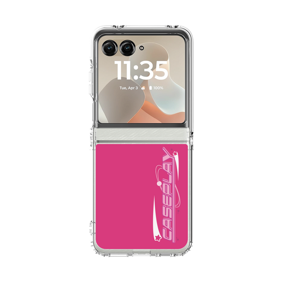 クリアケース［ オリジナル - Y2Kアレンジ - ピンク ］