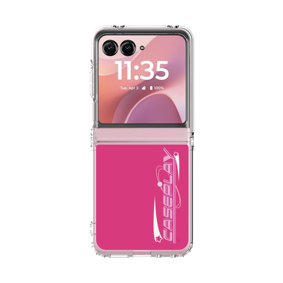 クリアケース［ オリジナル - Y2Kアレンジ - ピンク ］