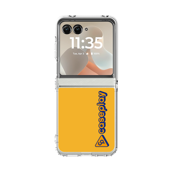 クリアケース［ オリジナル - CASEPLAYロゴタイプ - オレンジ ］