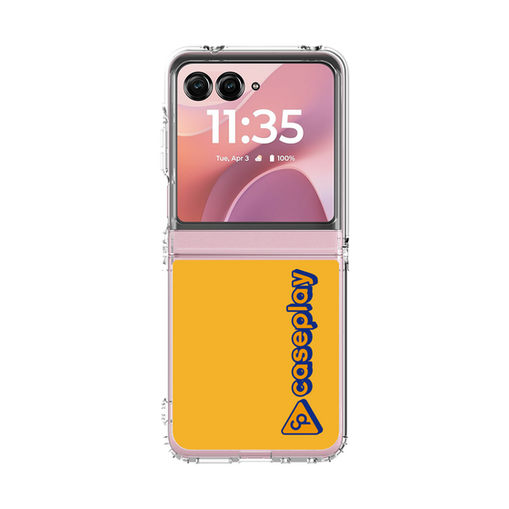 クリアケース［ オリジナル - CASEPLAYロゴタイプ - オレンジ ］