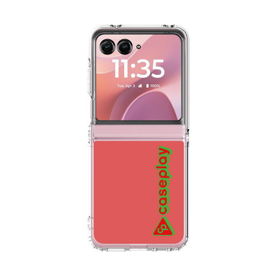 クリアケース［ オリジナル - CASEPLAYロゴタイプ - レッド ］