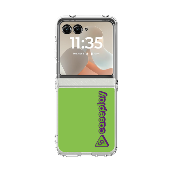 クリアケース［ オリジナル - CASEPLAYロゴタイプ - グリーン ］