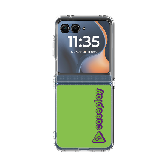 クリアケース［ オリジナル - CASEPLAYロゴタイプ - グリーン ］