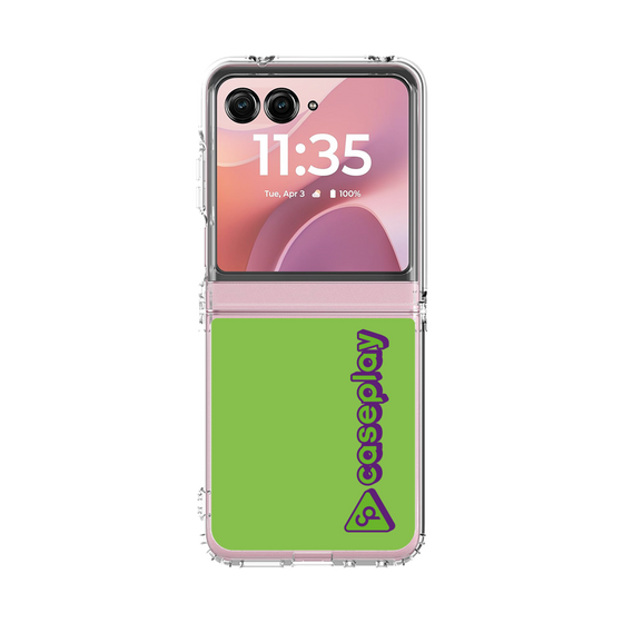 クリアケース［ オリジナル - CASEPLAYロゴタイプ - グリーン ］
