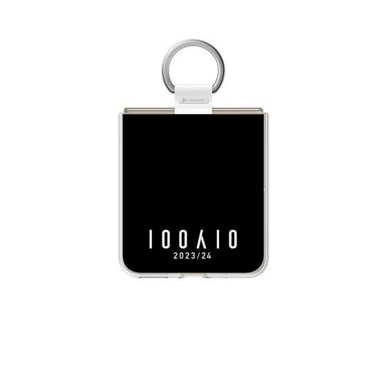 クリアケース［ 100人10 - Logo horizontal - Black ］
