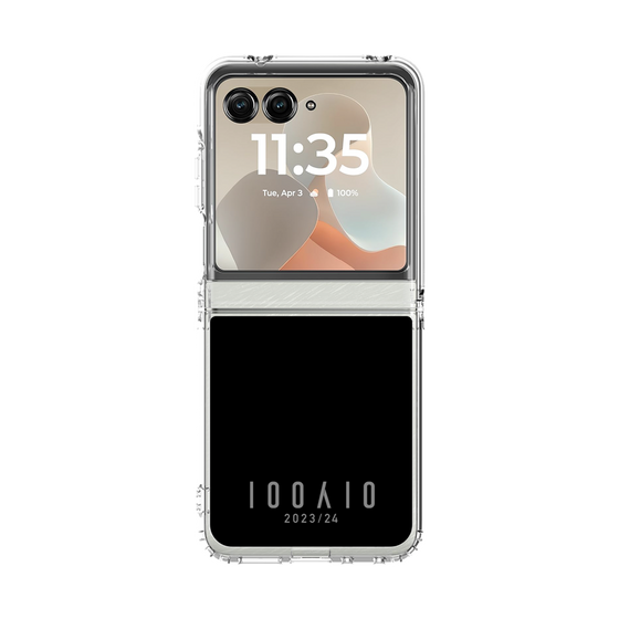 クリアケース［ 100人10 - Logo horizontal - Gray ］