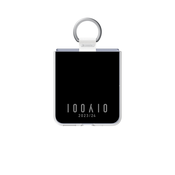 クリアケース［ 100人10 - Logo horizontal - Gray ］
