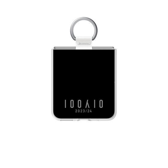 クリアケース［ 100人10 - Logo horizontal - Gray ］